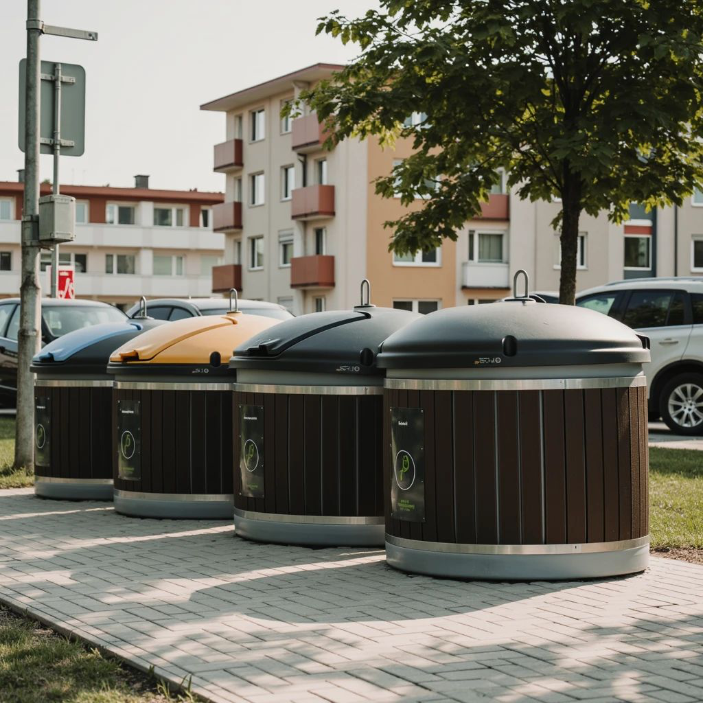 Clean street with Redox-Enex containers